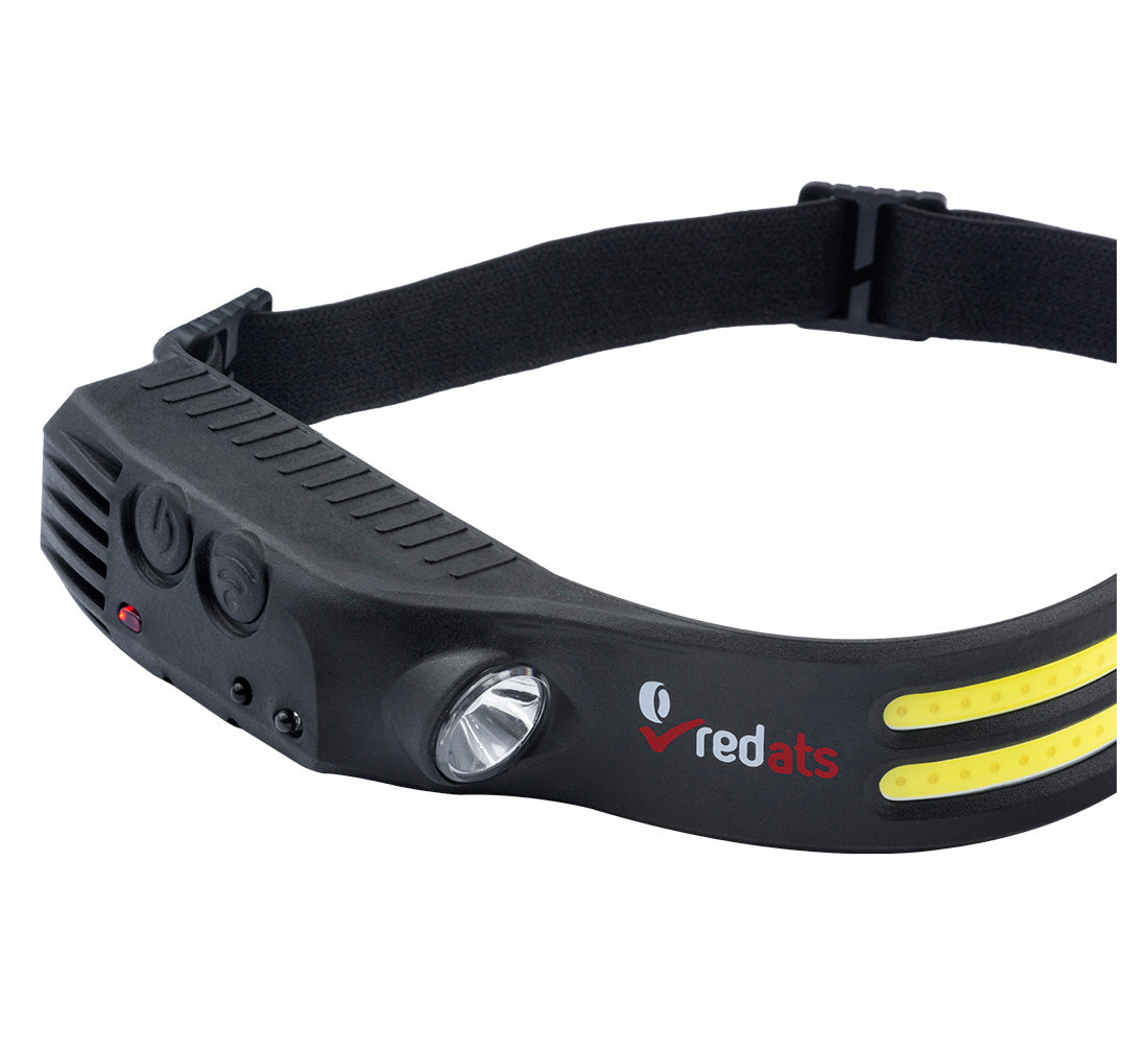 Челно LED фенерче, лампа за глава със сензор FH-210 - 2 LED ленти, акумулаторна 1200mAh