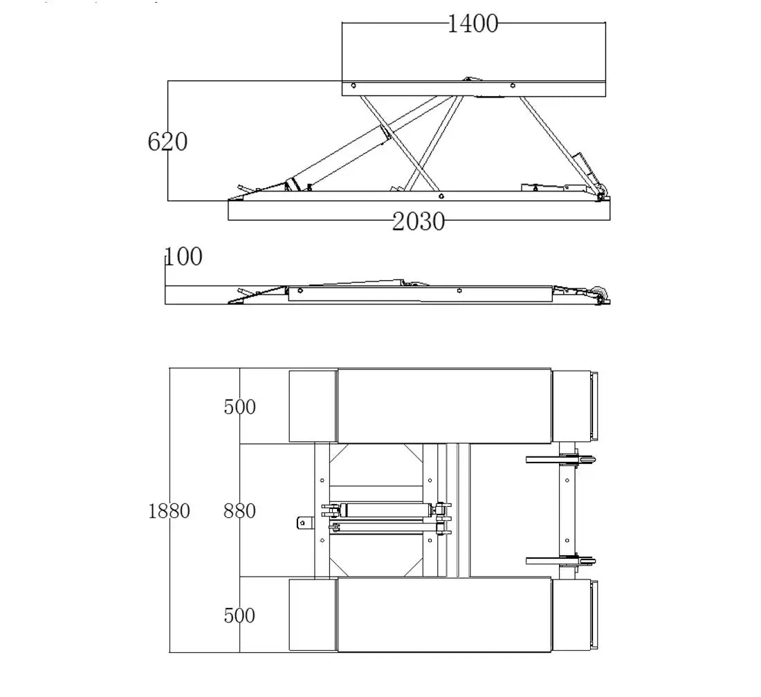 Мобилен подемник за вулканизация 3 т 220V REDATS