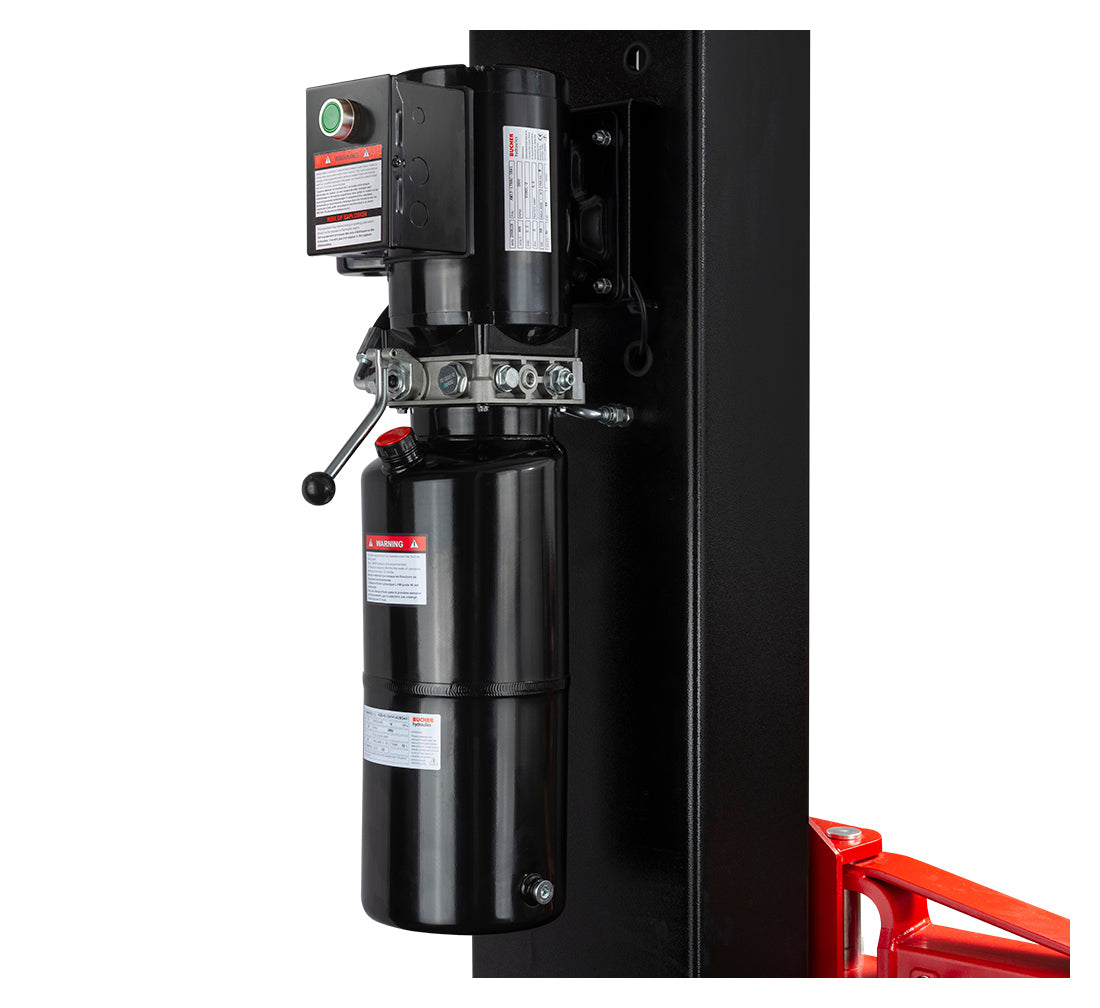 Двуколонен подемник 4.2 т с електрохидравлично ръчно освобождаване 380V REDATS + Безплатно масло