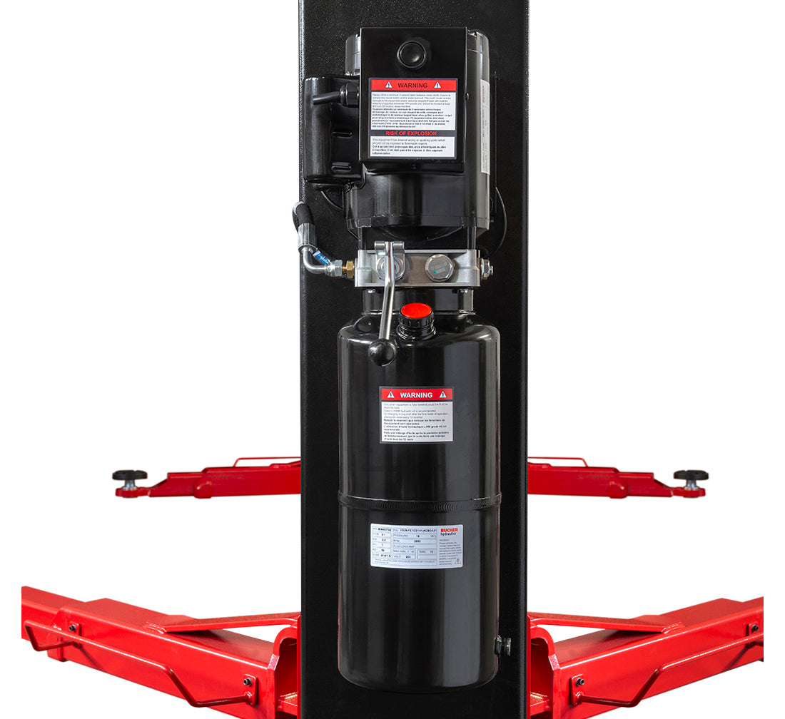 Двуколонен подемник 4.2 т с електрохидравлично ръчно освобождаване 230V REDATS + Безплатно масло