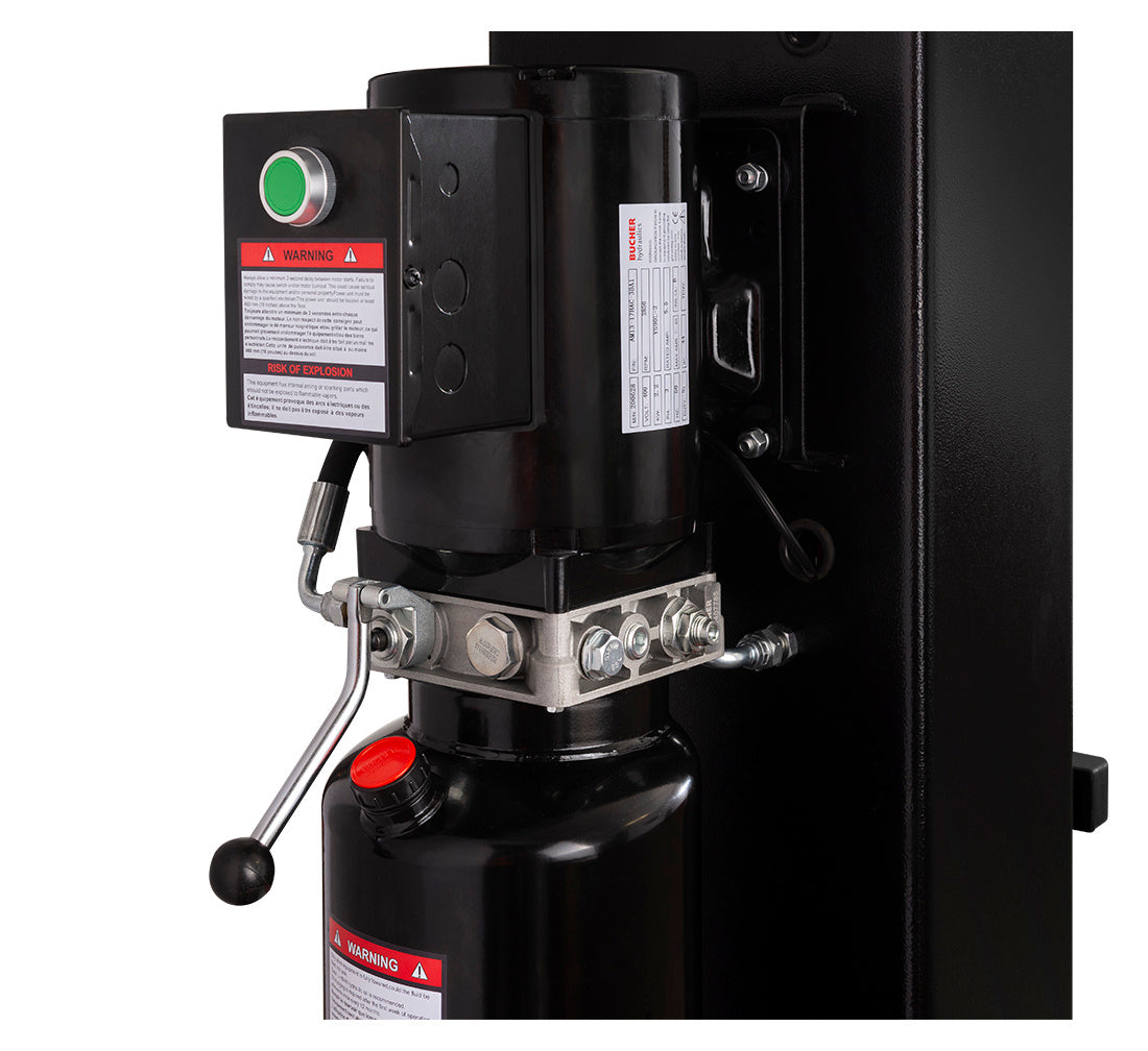 Двуколонен подемник 4.2 т ръчно освобождаване 380V с подсилена основа