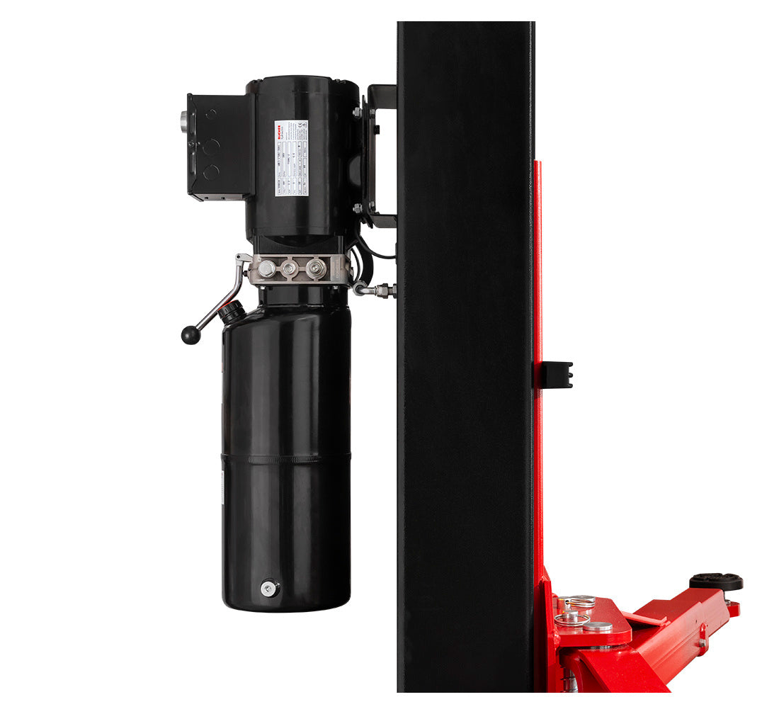 Двуколонен подемник 4.2 т ръчно освобождаване 380V с подсилена основа