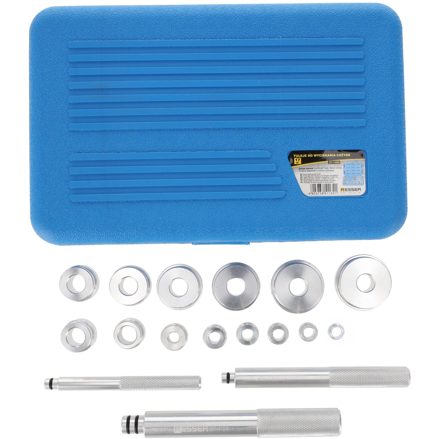 Комплект адаптери за монтаж на лагери и уплътнения 17 части RESSER