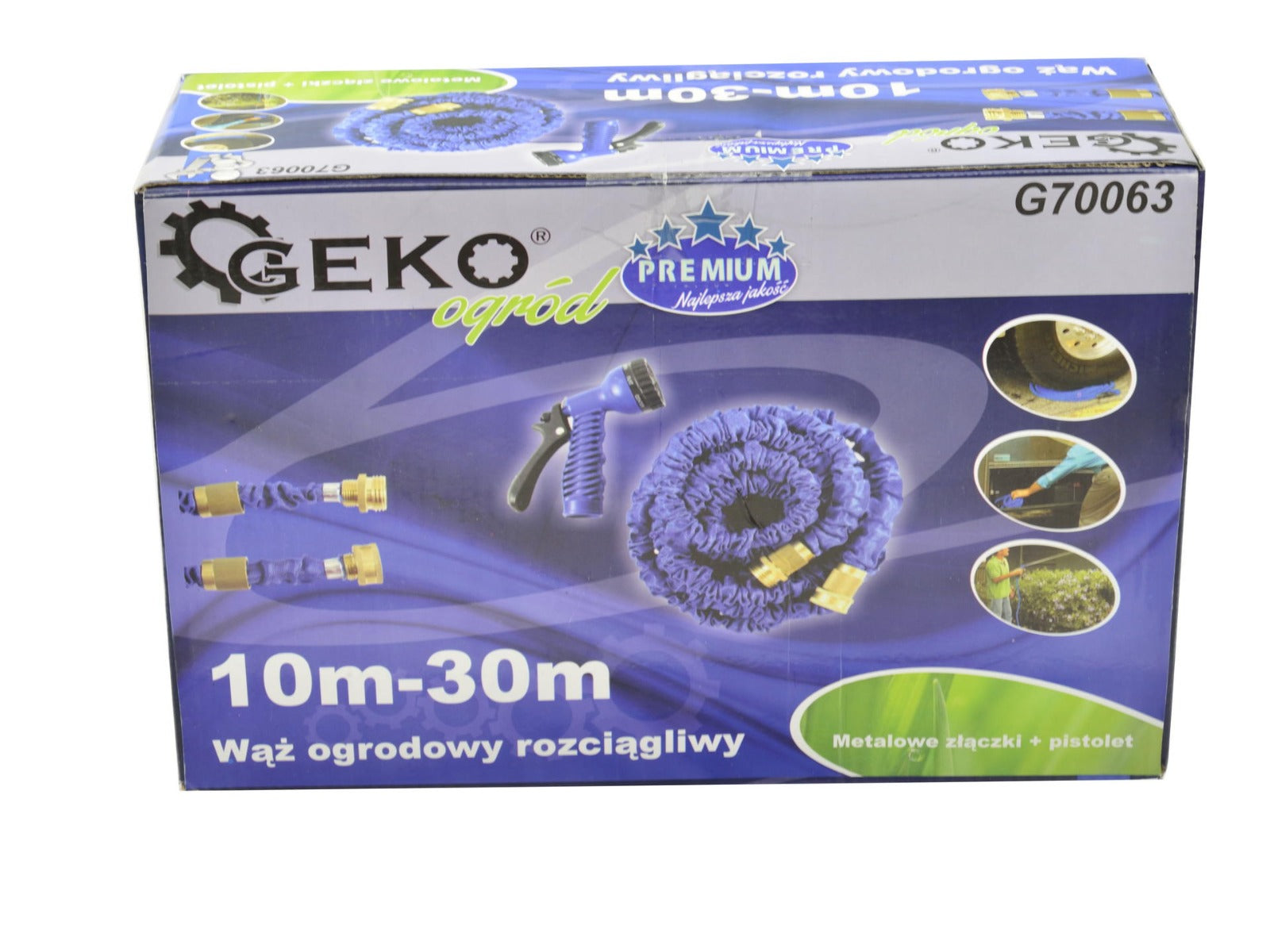 Градински маркуч с пистолет 10-30 м