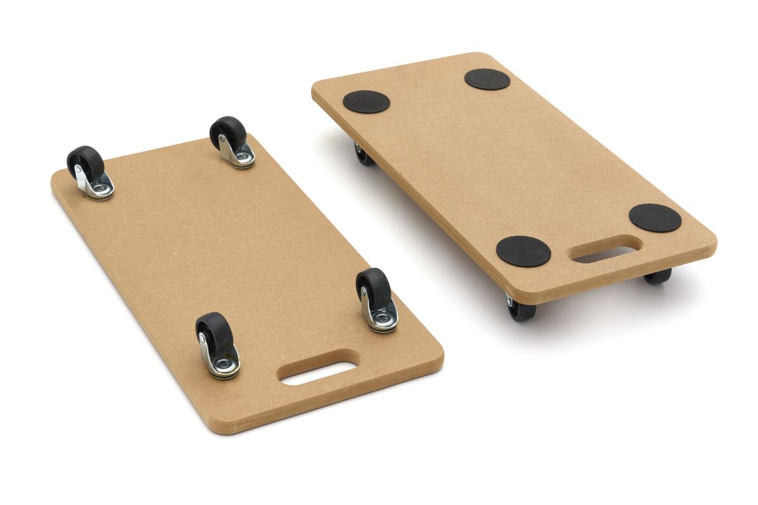 Комплект 2 универсални транспортни колички с платформа 2 х 200 кг 580 х 300 мм HBM