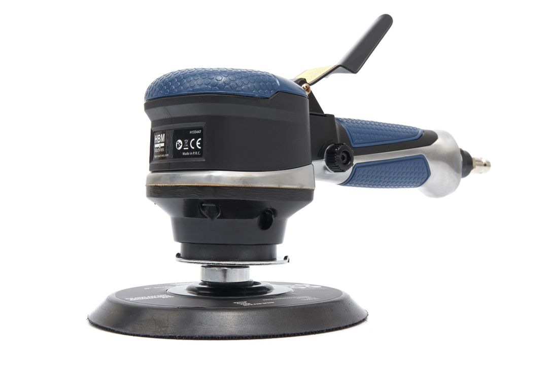 Пневматичен шлайф с регулируема скорост 150 мм HBM