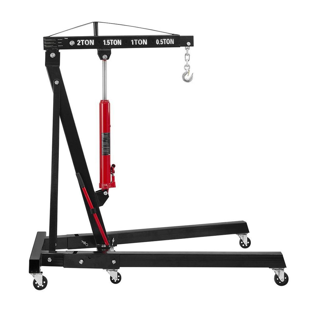 Хидравличен кран "жираф" 2т за двигател + Пневматичен гайковерт 1/2 1500nm redats p160