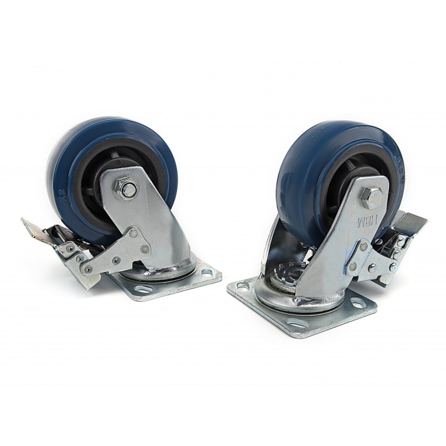 Комплект 4 въртящи се колелца със спирачка 150 мм 350 кг НВМ