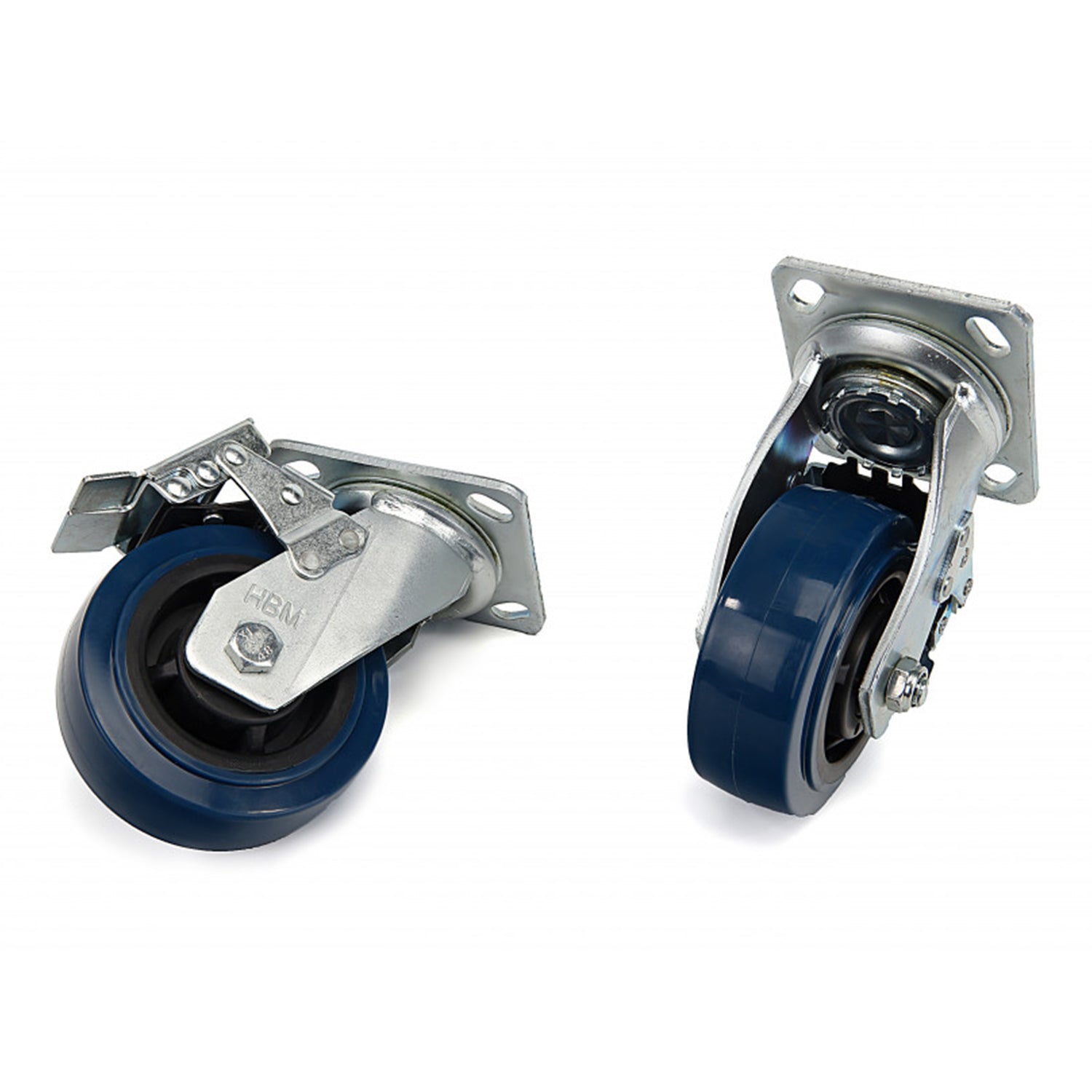 Комплект 4 въртящи се колелца със спирачка 150 мм 350 кг НВМ