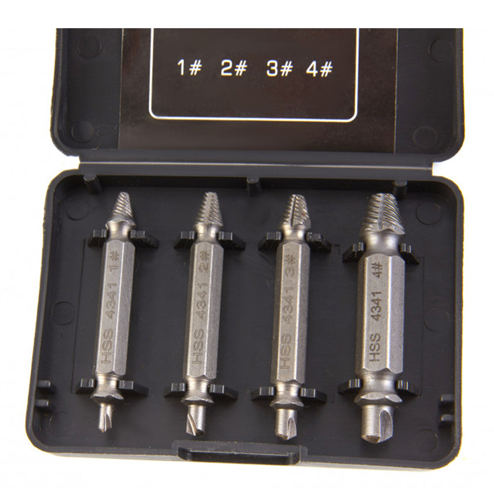 Комплект 4 екстрактора за износени и скъсани винтове НВМ