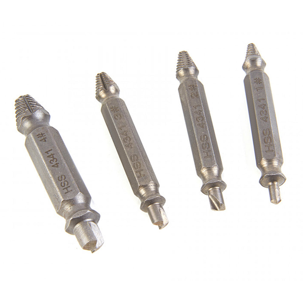 Комплект 4 екстрактора за износени и скъсани винтове НВМ