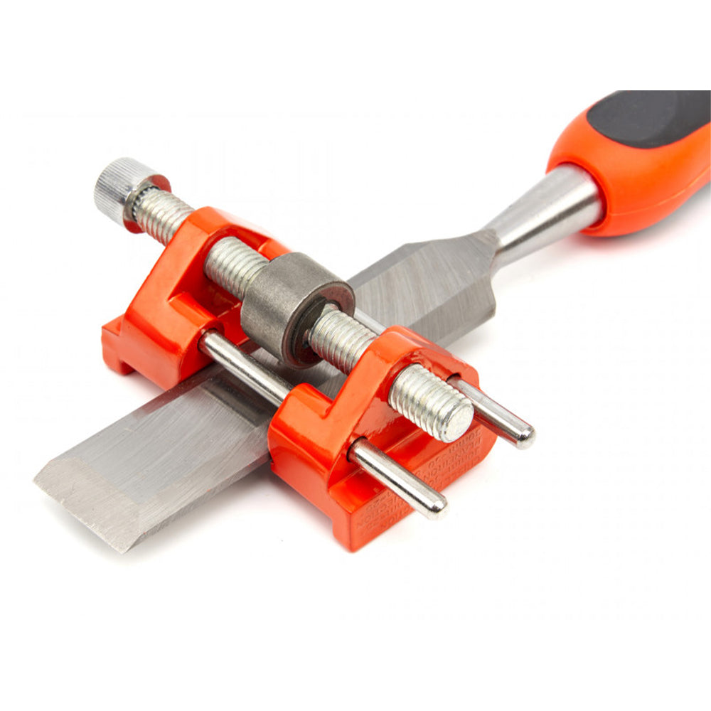 Комплект 8 професионални длета с камък за заточване и аксесоари за заточване