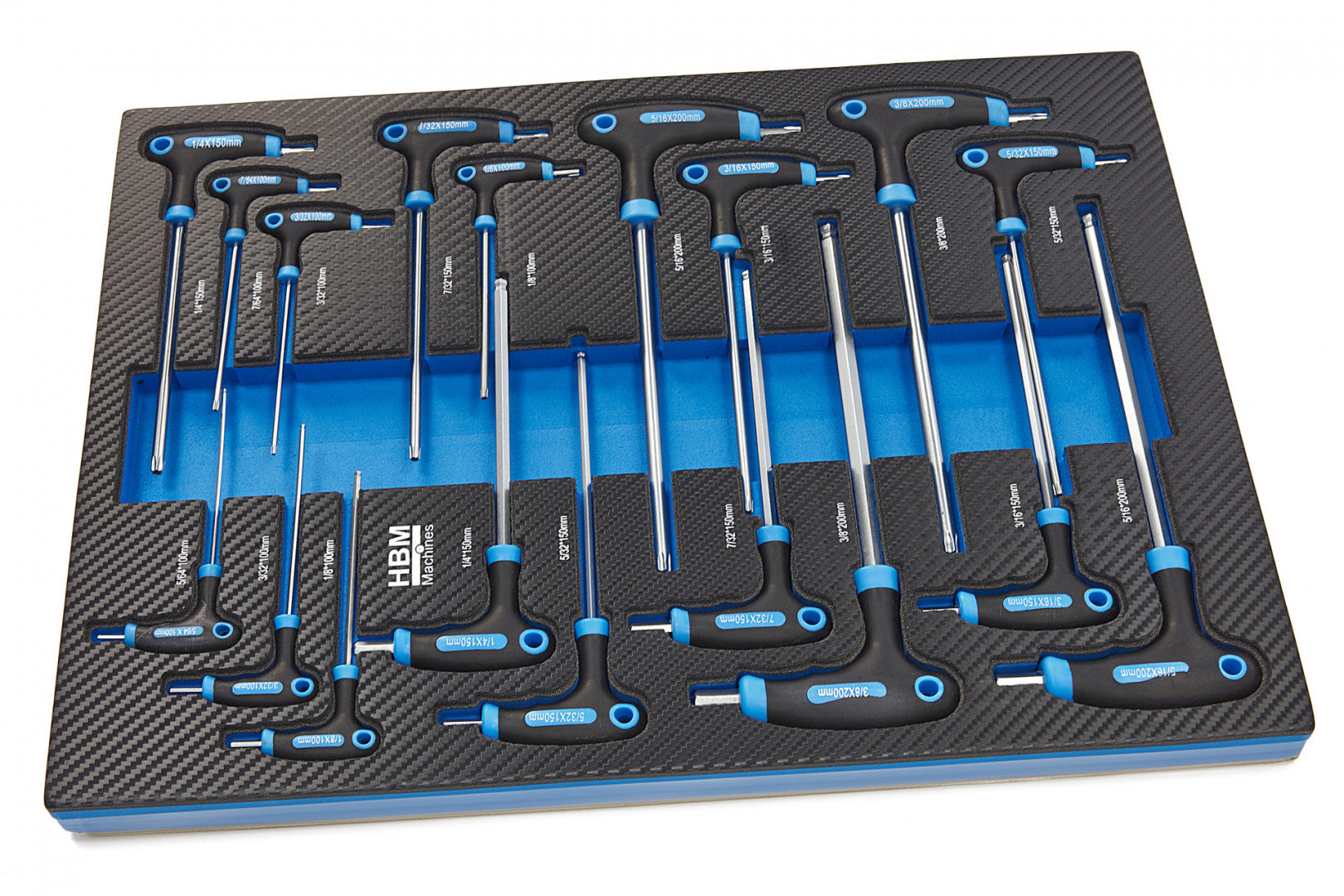 Модул за шкаф, торкс имбус в инча с Т дръжка 18 части HBM