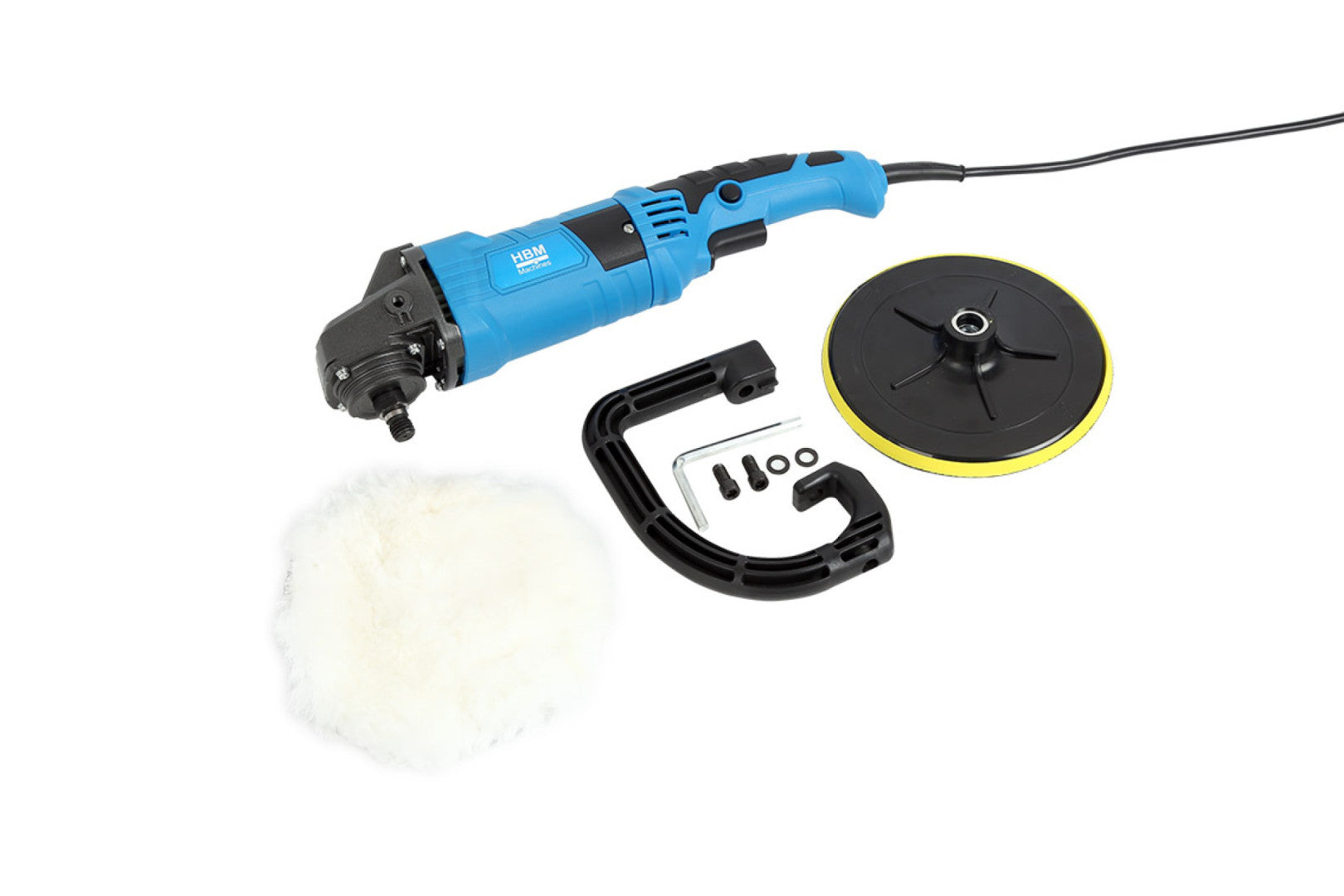 Машина за шлайфане и полиране 180 мм 1200W HBM