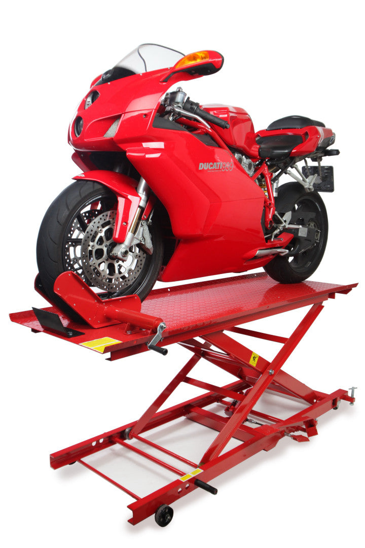 Хидравличен подемник за мотоциклети 450 кг, HBM 200 червен