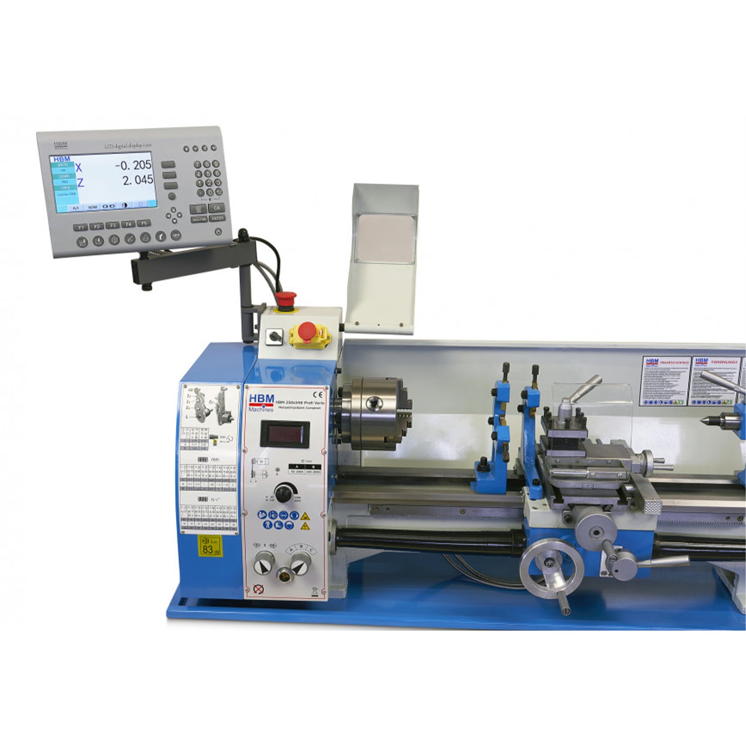 Цялостен струг за метал 250 х 550 VARIO с LCD система за цифрово отчитане