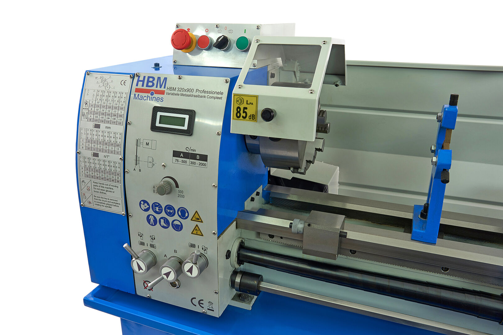 Професионален метален струг HBM 320 х 900