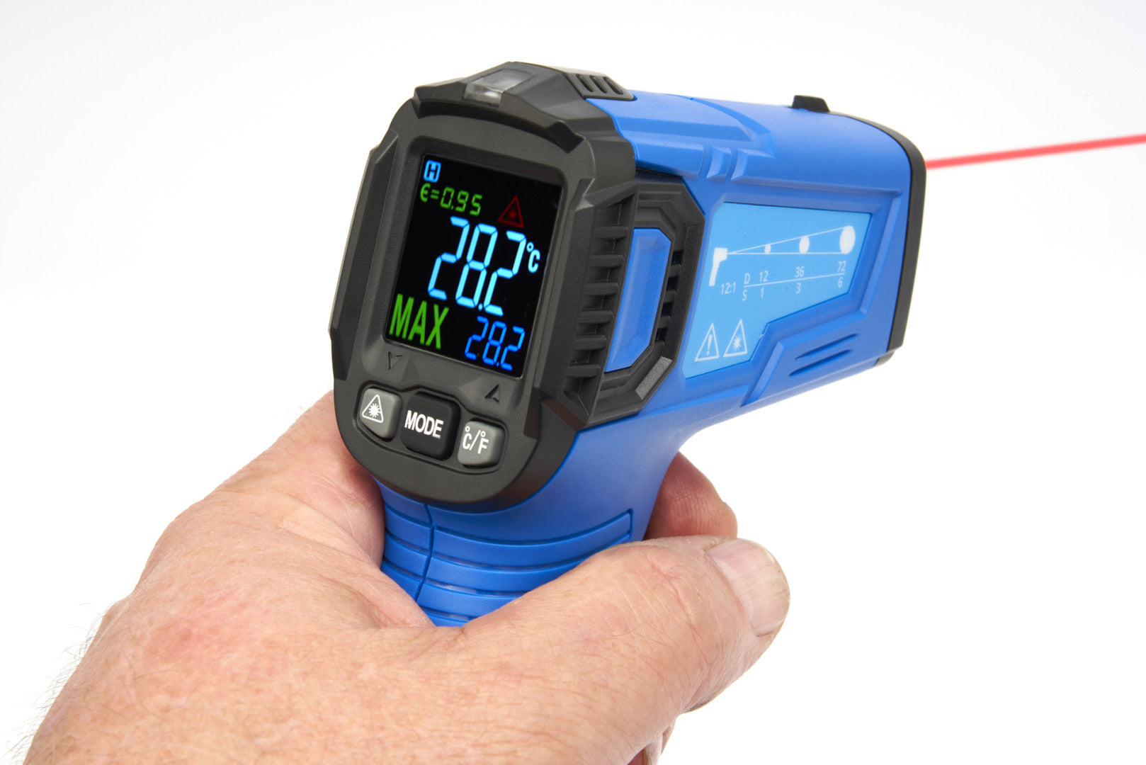 Инфрачервен дигитален термометър -50 / +380 градуса модел 2