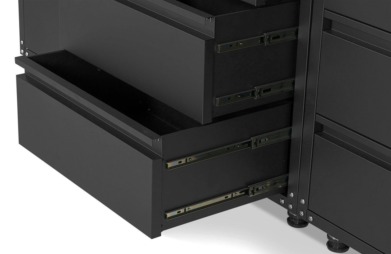 Комплект модулен метален шкаф PREMIUM HBM MACHINES 11 части, 187.5х268.5х48.2 см черен мат