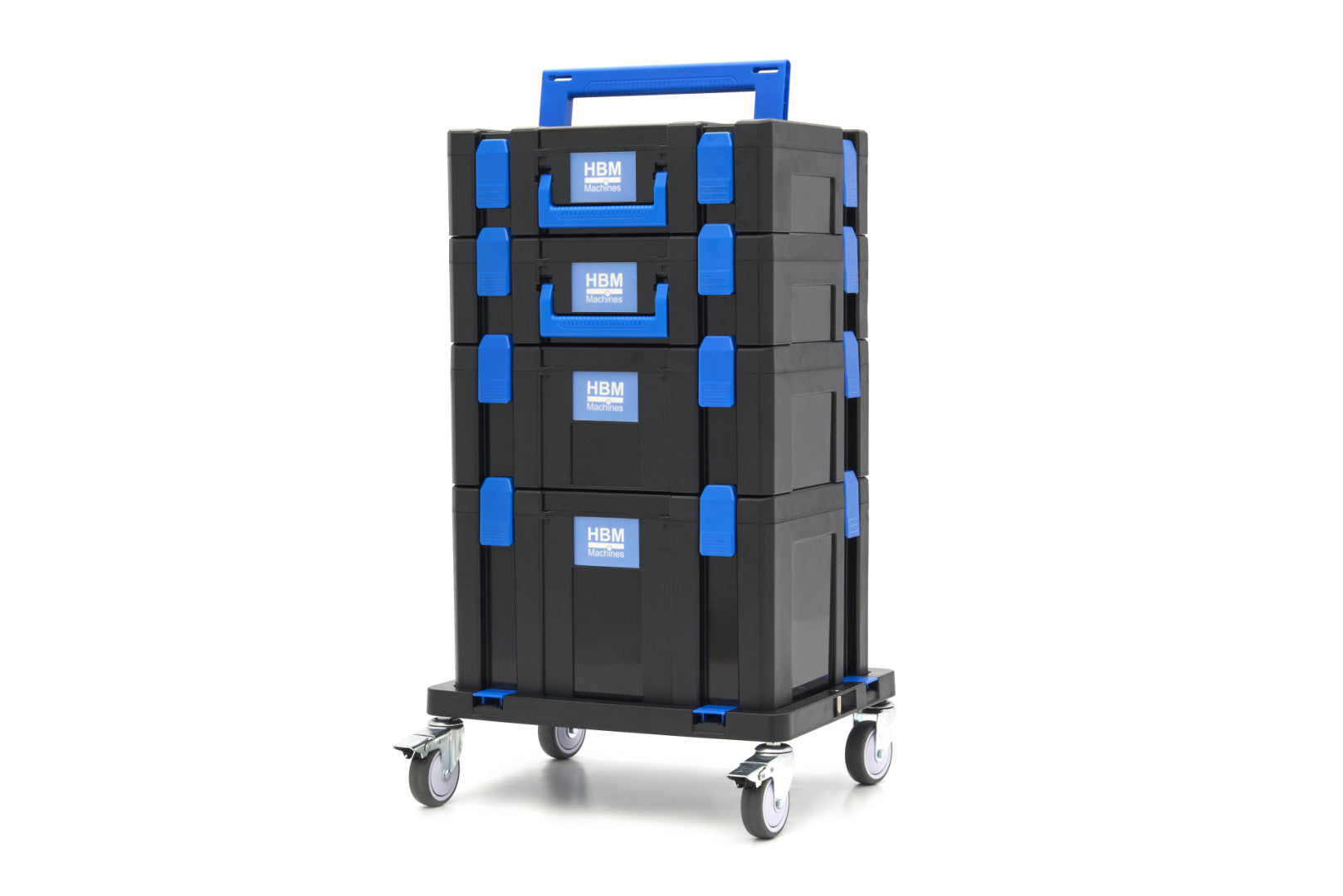 Комплект кутии за инструменти и платформа с колелца HBM, 105 части