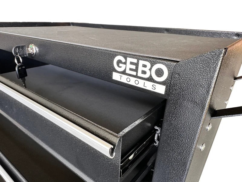 Шкаф за инструменти с 5 чекмеджета, черен GEBO TOOLS