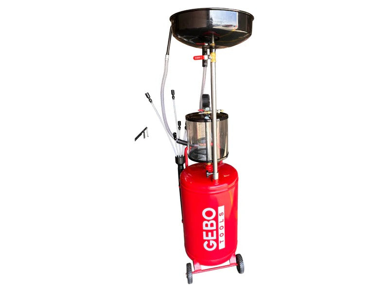 Масларка с пневматично задвижване чрез всмукване, капацитет 80 л GEBO TOOLS