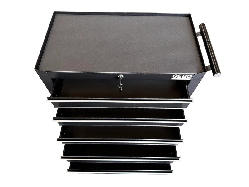 Шкаф за инструменти с 5 чекмеджета, черен GEBO TOOLS