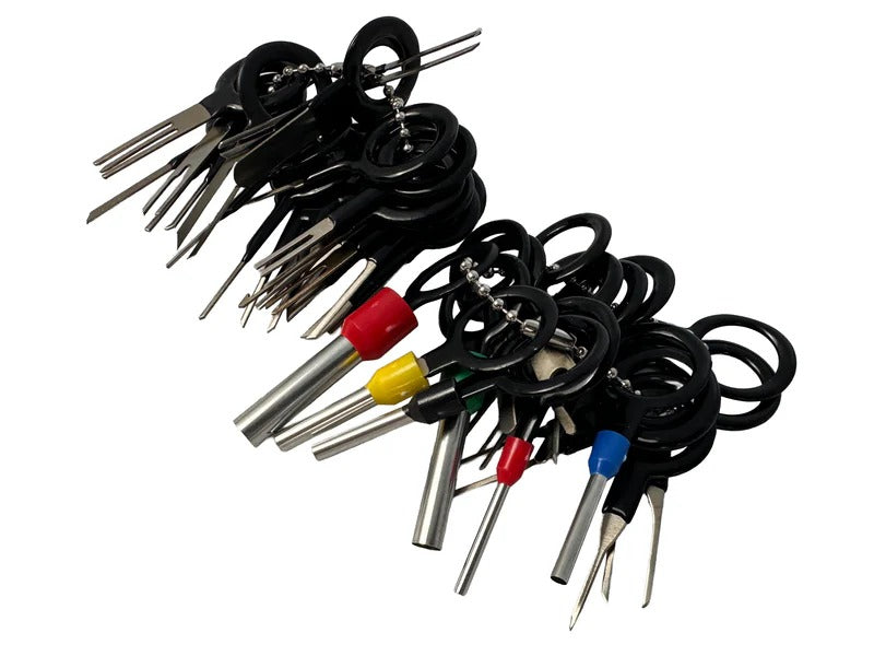 Комплект за демонтиране на клеми и контакти от електрически съединители, 38 части GEBO TOOLS