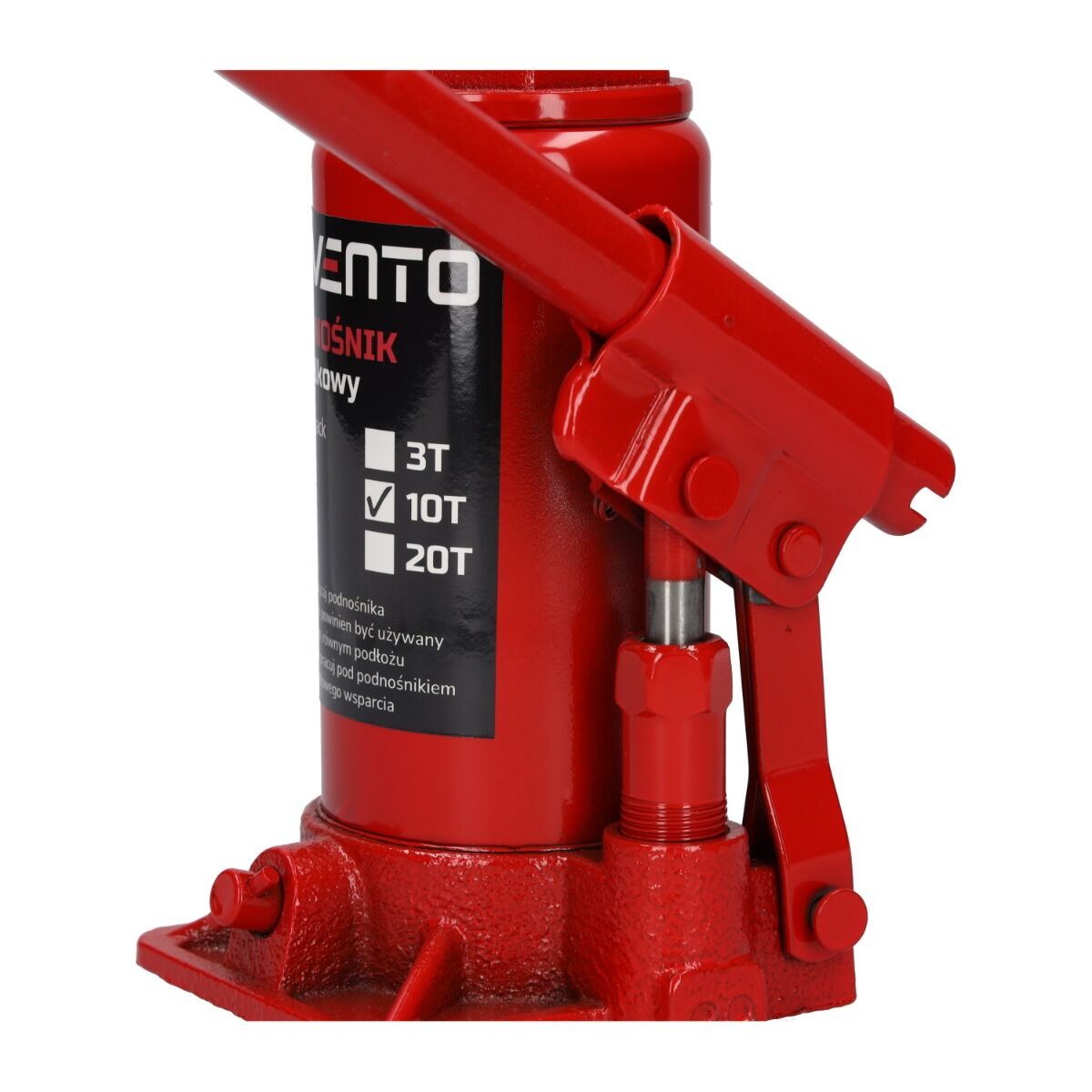 Хидравличен крик цилиндър тип бутилка 10 т INVENTO