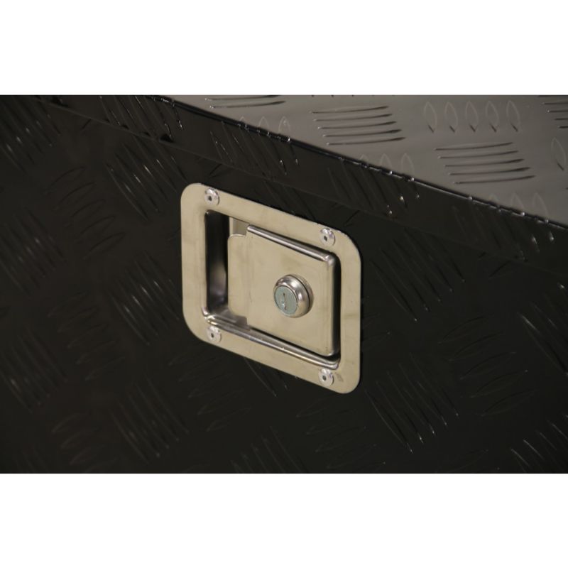 Кутия за съхранение на инструменти от алуминий, голяма черна