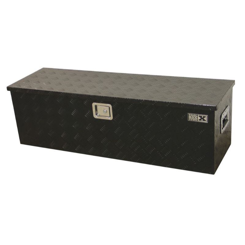 Кутия за съхранение на инструменти от алуминий, голяма черна