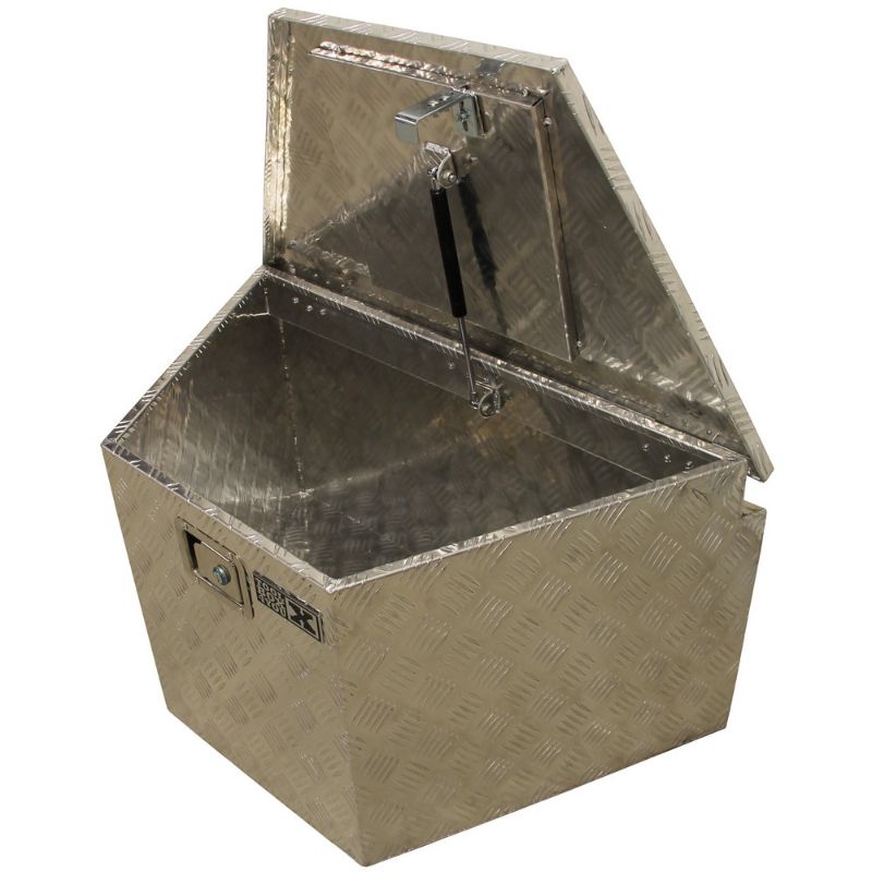 Кутия за съхранение на инструменти, алуминиева, трапецовидна