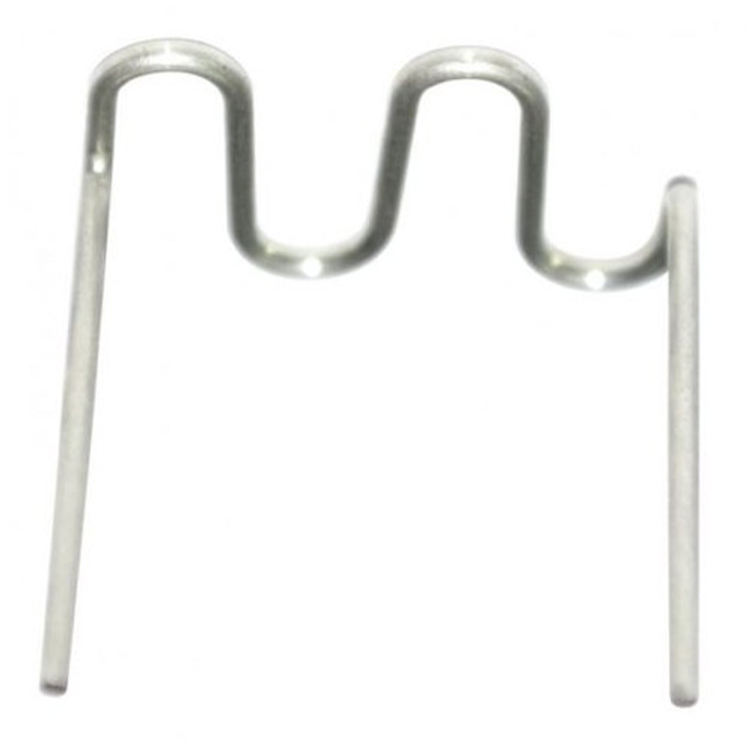 Комплект 100 вълнови скоби, 0,8 мм, тип U, за машини за заваряване на пластмаса, ширина 15 мм