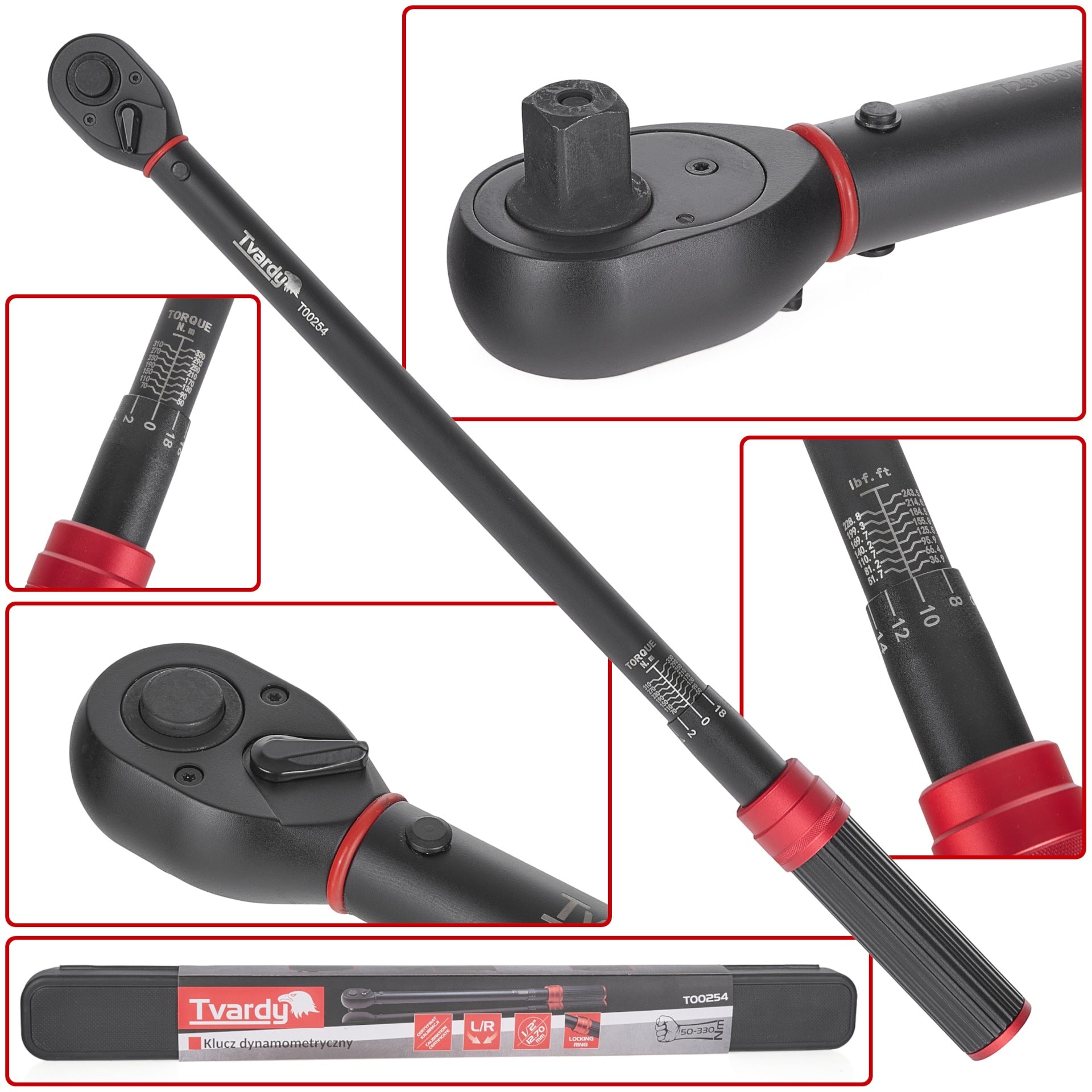 Динамометричен ключ 1/2 50-330Nm TVARDY