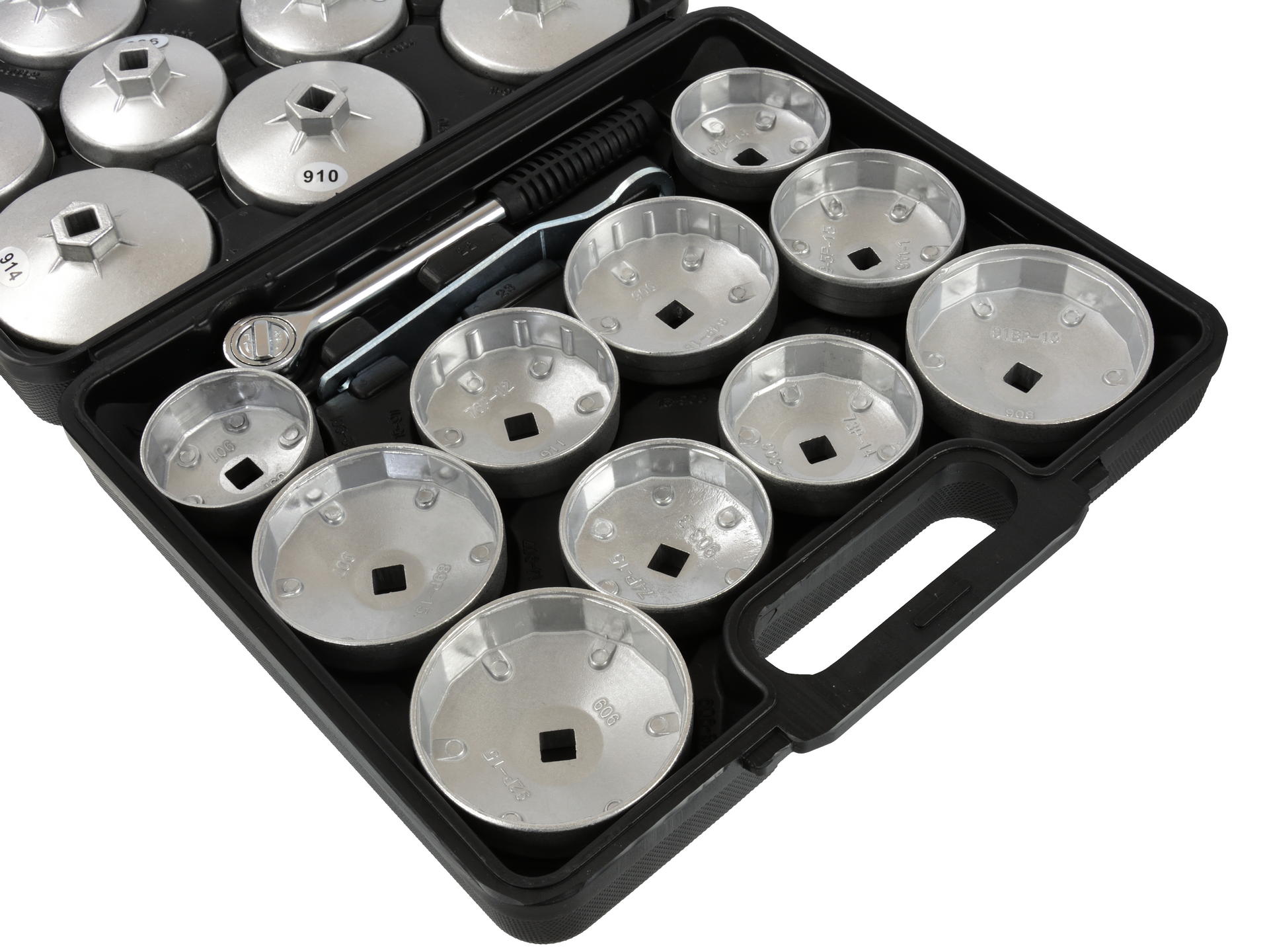 Комплект за смяна на маслен филтър, алуминий, 23 части