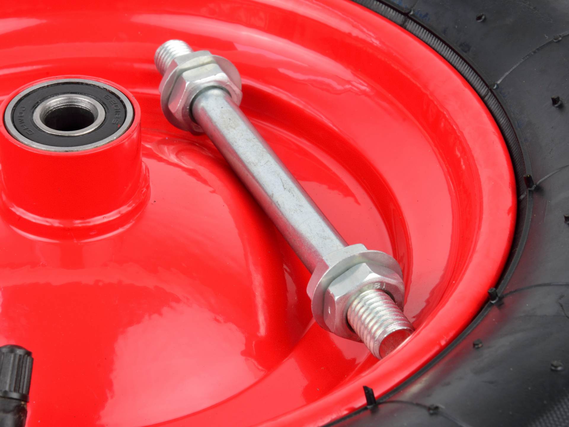 Колело за количка 4.00-8/2PR червена джанта