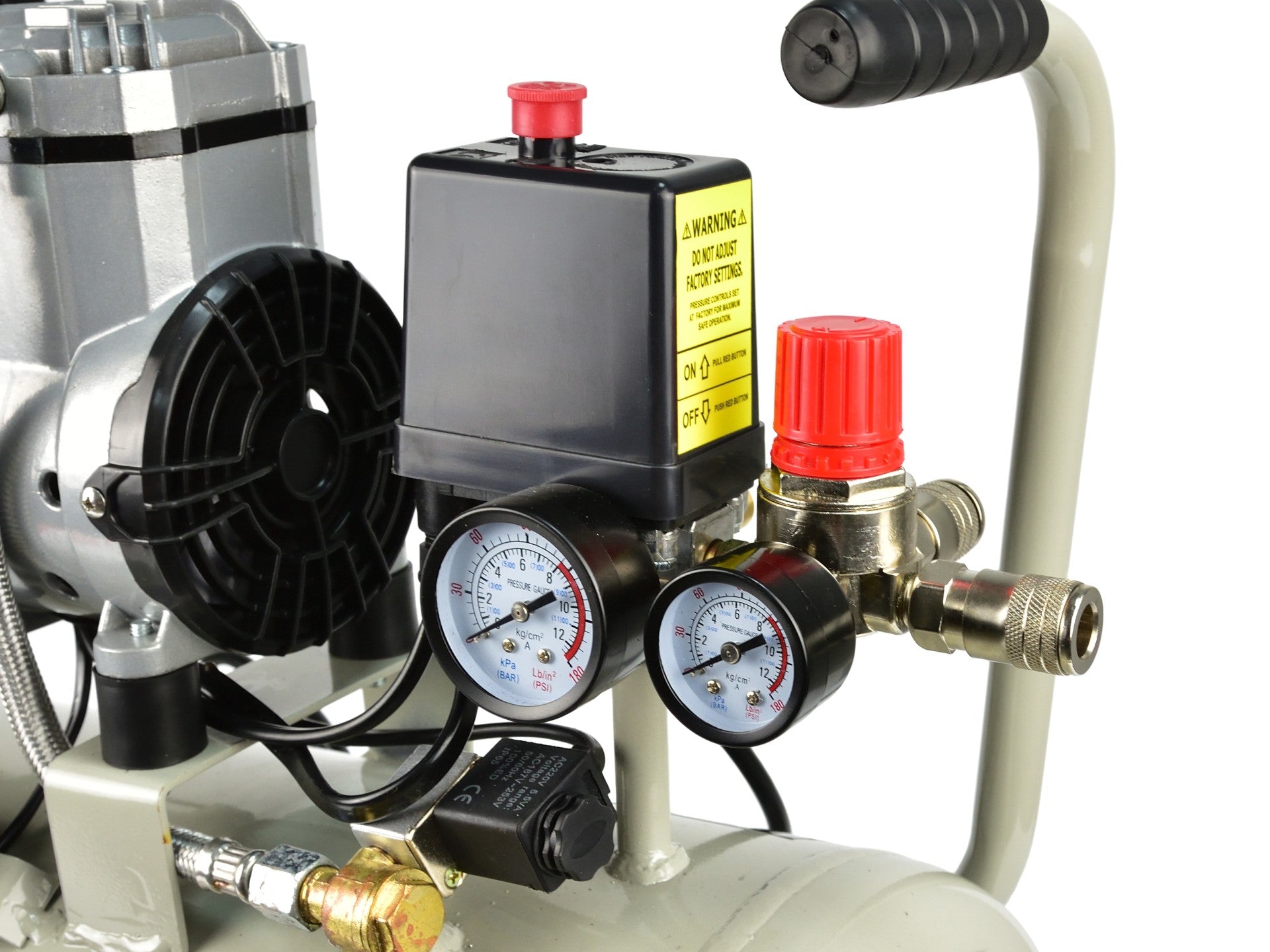 Въздушен компресор без масло 980W 24л GEKO