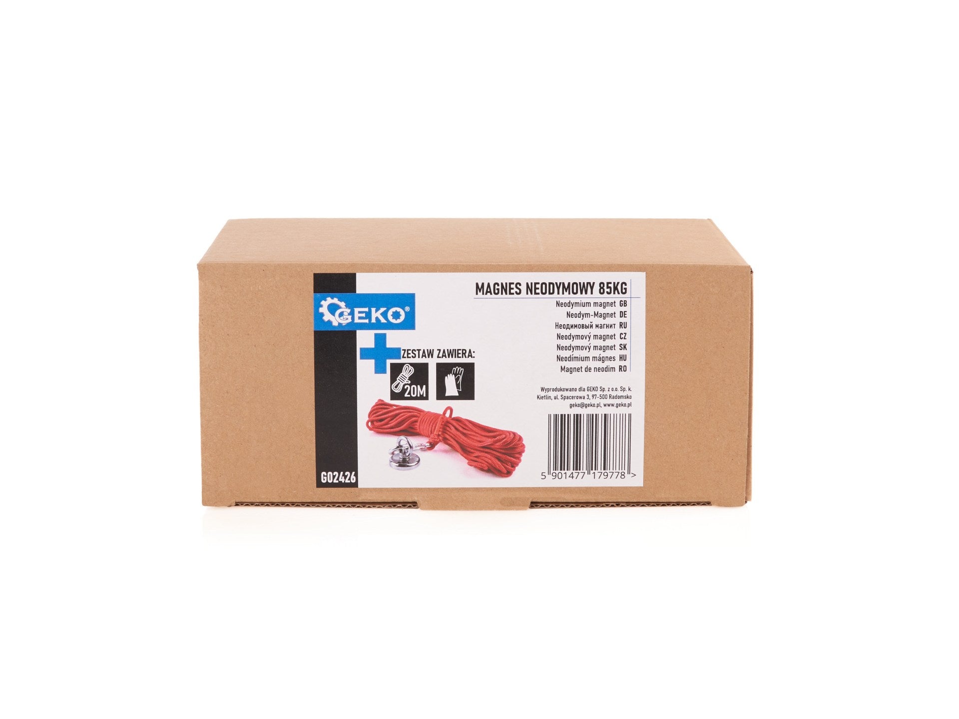 Комплект неодимови магнити 85 кг с въже 20 м и ръкавици