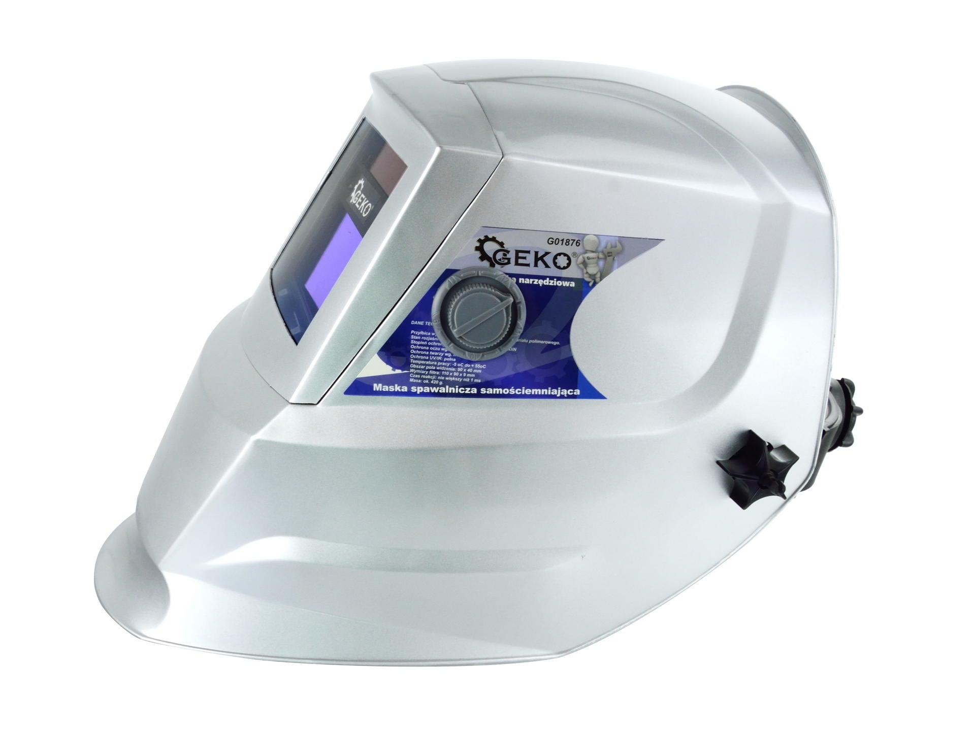 Заваръчна маска, самозатъмняваща се PROFI-GREY GEKO