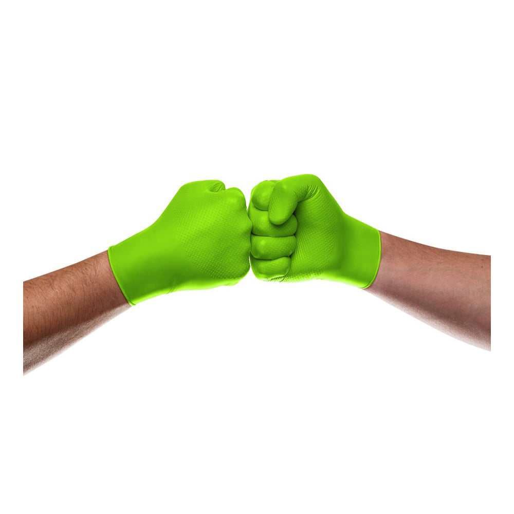 Нитрилни ръкавици PREMIUM MERCATOR GOGRIP PRO зелени, 3D размер M 50 бр.