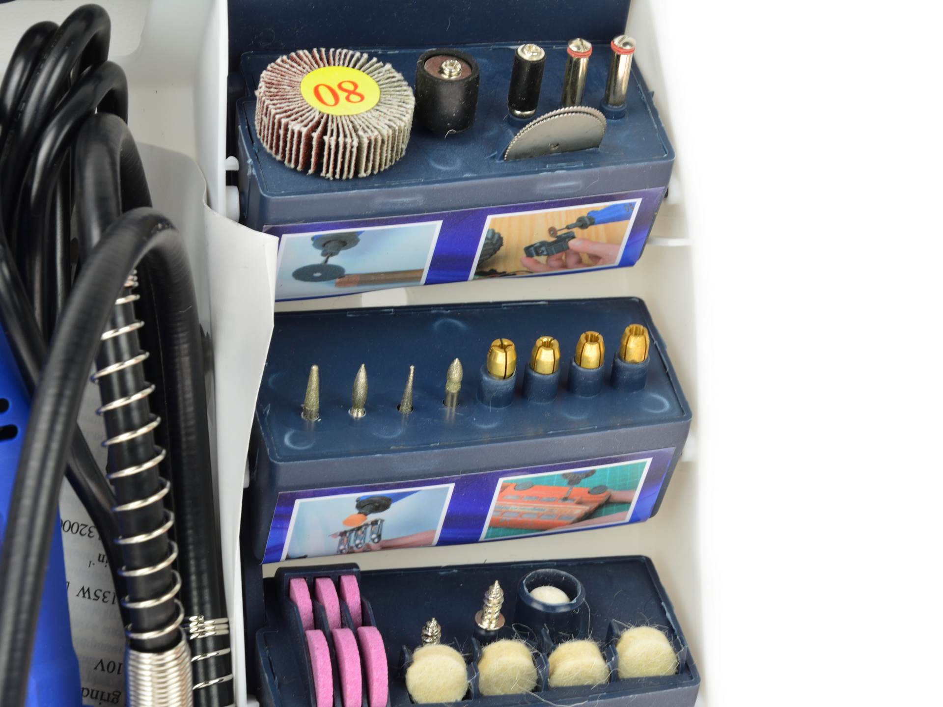 Комплект мини шлайф устройство с аксесоари 300 части