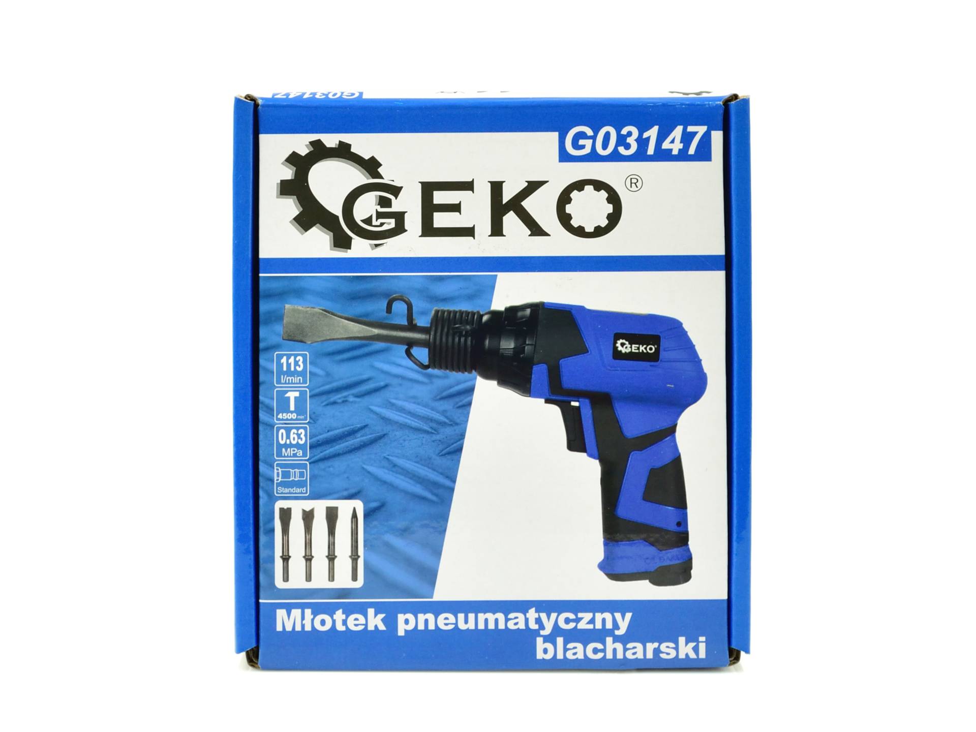 Комплект пневматичен чук с длето 4500 RPM GEKO