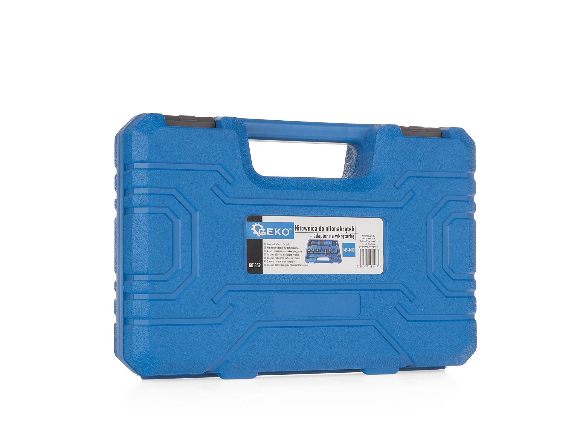 Устройство адаптер за занитване на гайки M3-M10 за бормашина