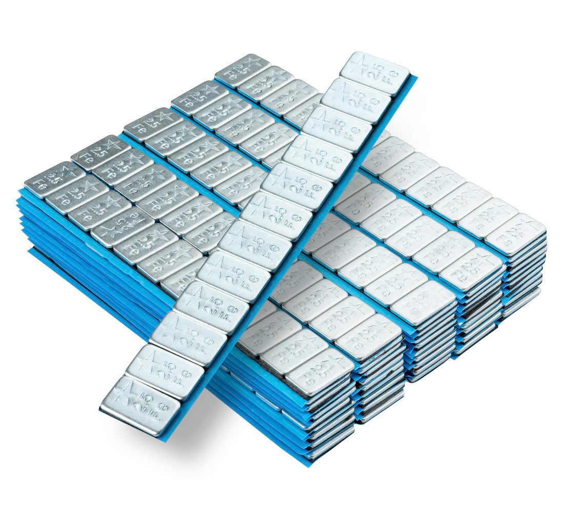 Кутия със самозалепващи се противотежести 2.5 гр. - 100 ленти - 12 бр./лента 3 кг