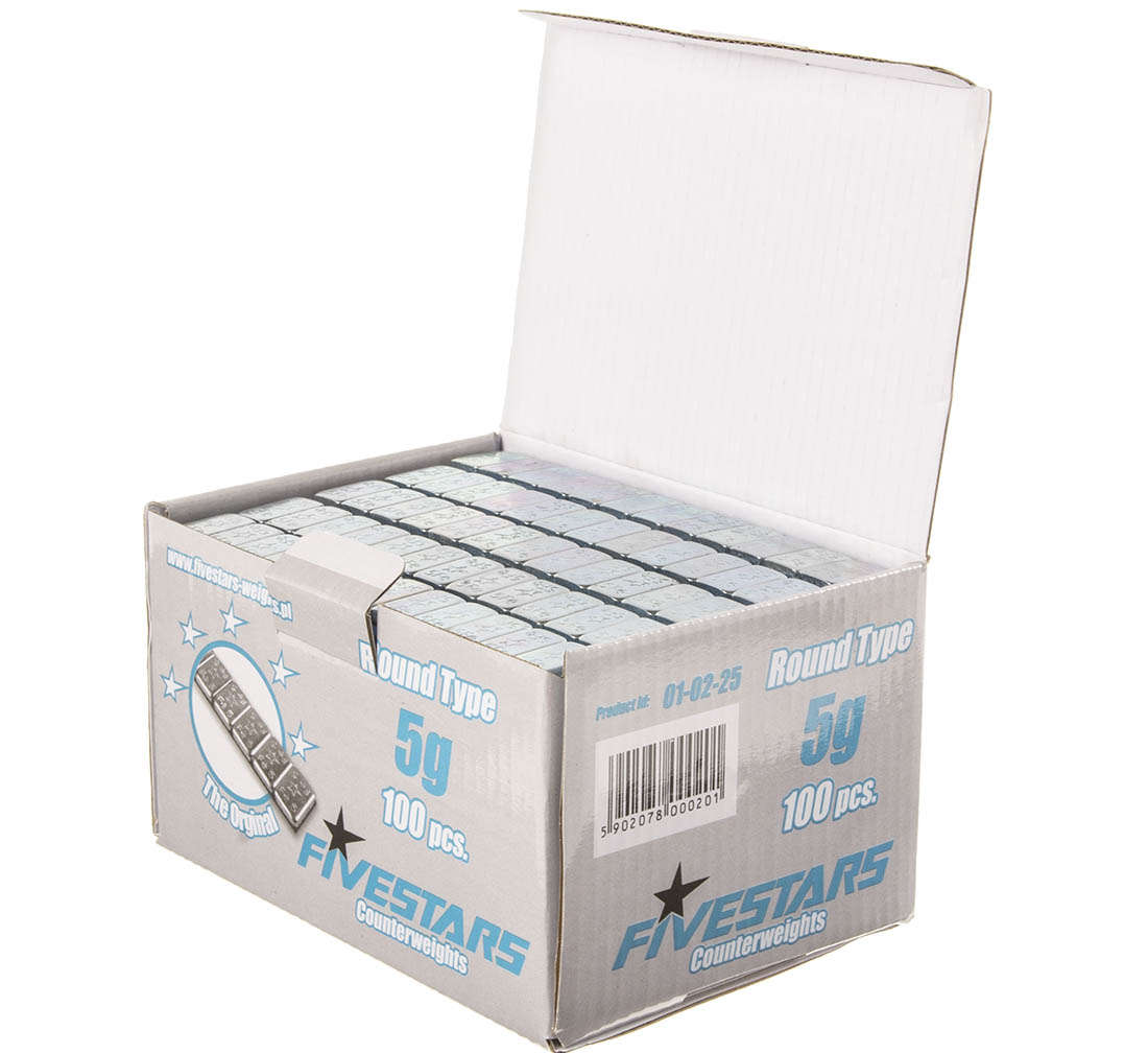 Комплект противотежести 5 гр. 400 ленти, 12 бр. на лента, 25 кг FIVESTARS