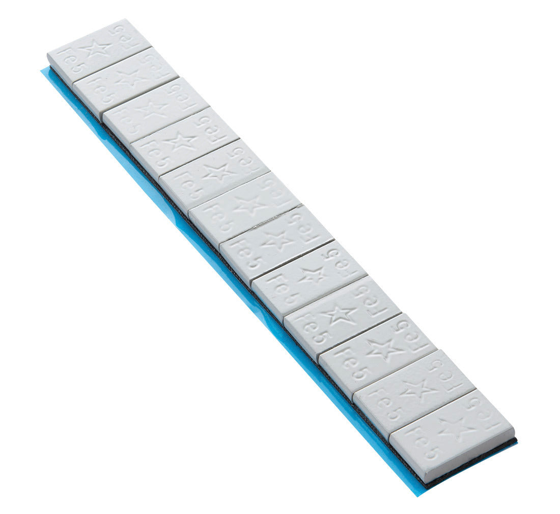 Кутия със залепващи се тежести 5 г FIVESTARS EDGY 100 ленти сив мат