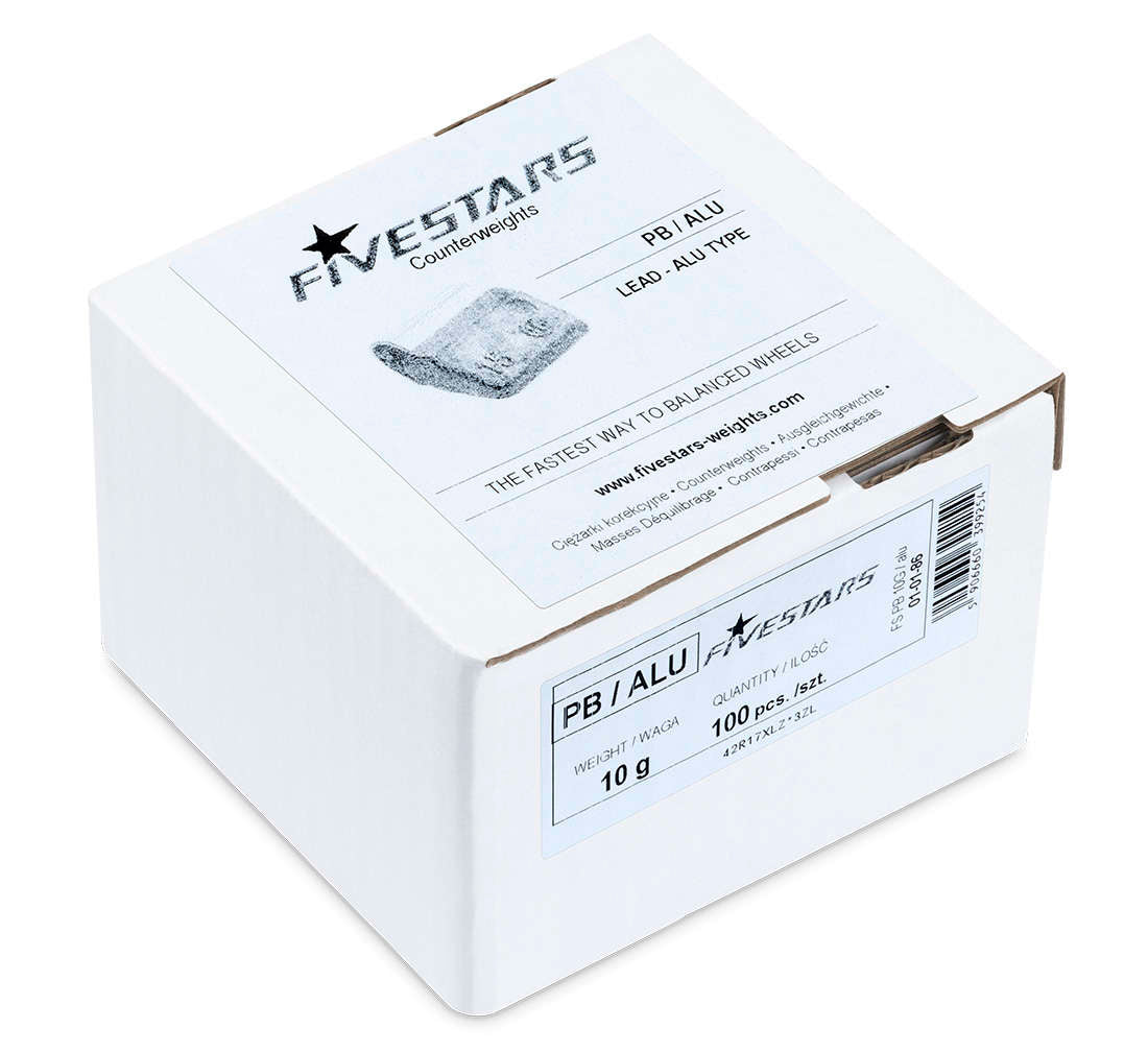 Тежести за баланс на джанти 10 гр - 100 бр GB1437