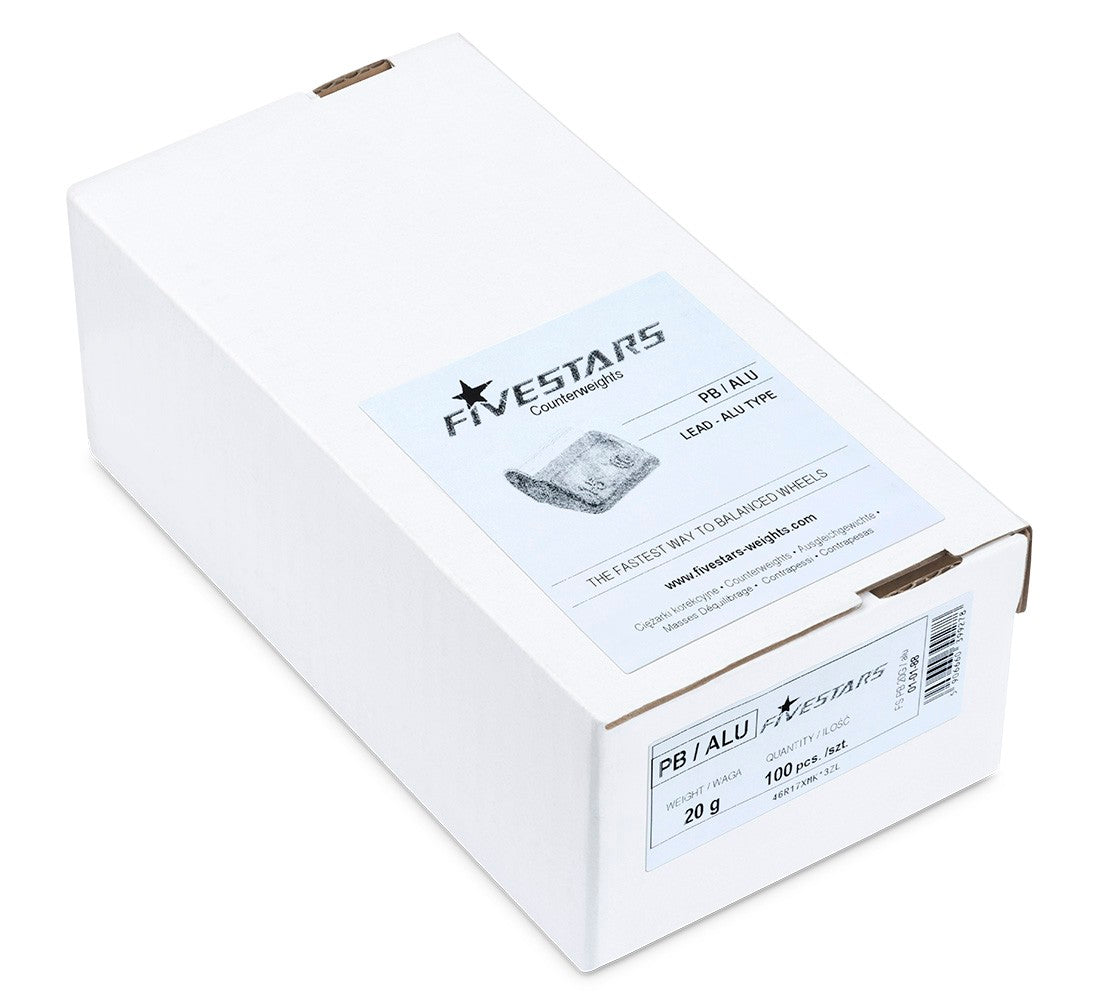 Тежести за баланс на лети джанти 20гр. - 100 бр.