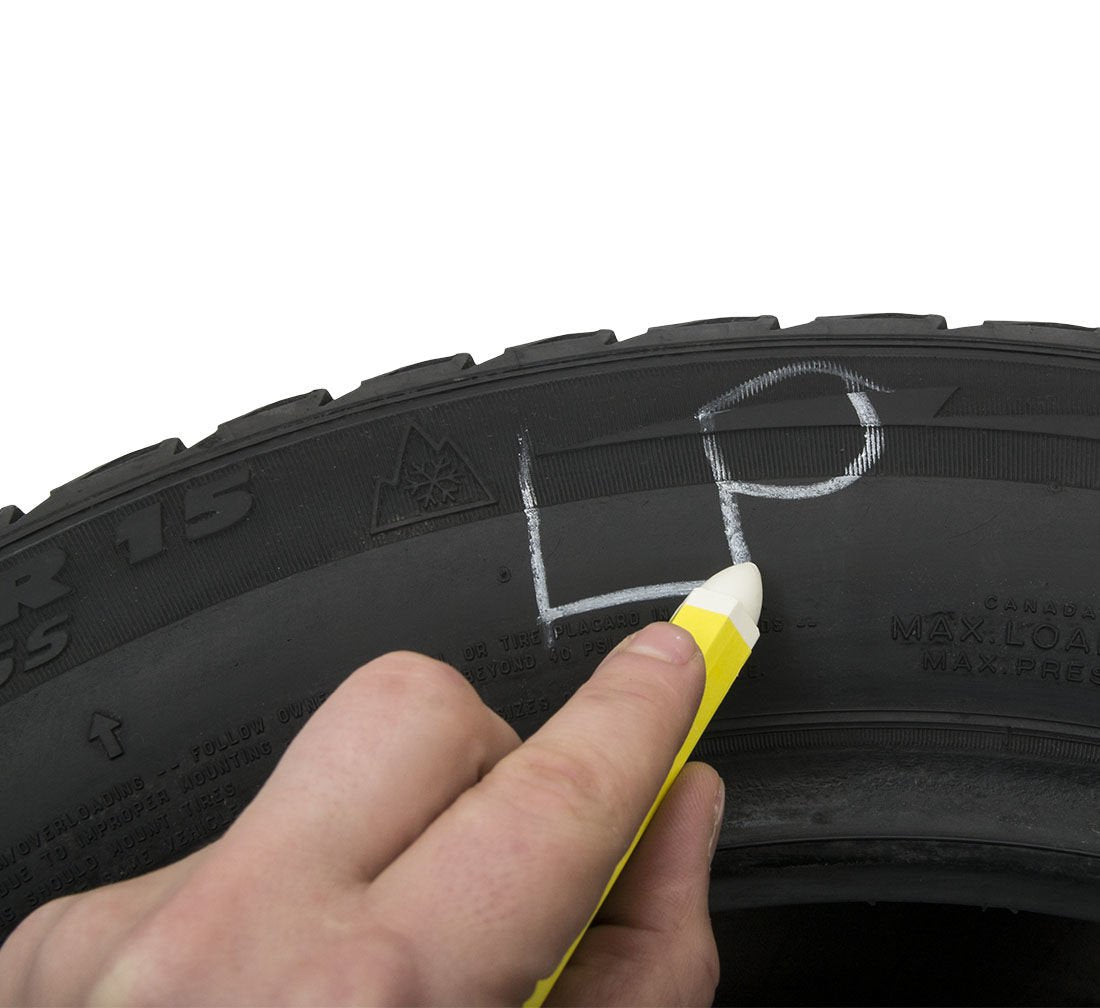 Креда бяла за маркиране на гуми, 12 бр.
