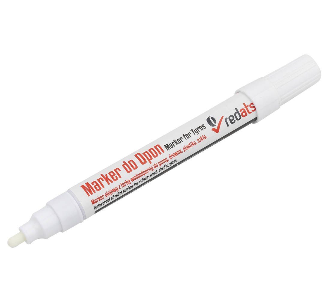 Перманентен бял маркер за автомобилни гуми, водоустойчив